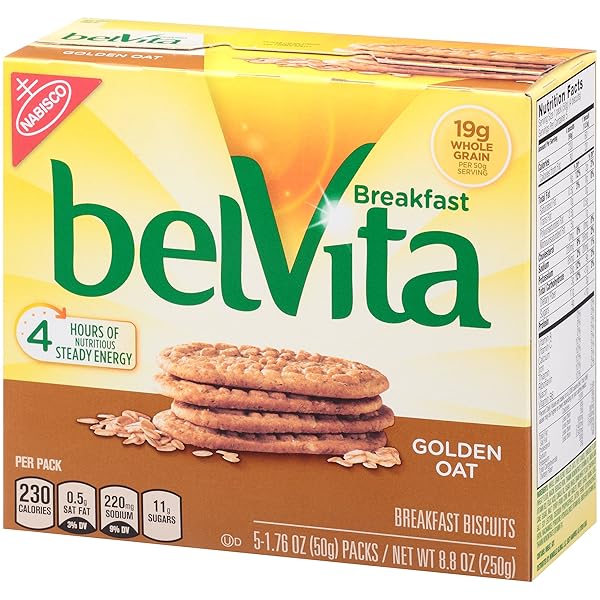 BELVITA BREAKFAST BISCUITS, GOLDEN OAT BREAKFAST BISCUITS, 8.8 OZ
