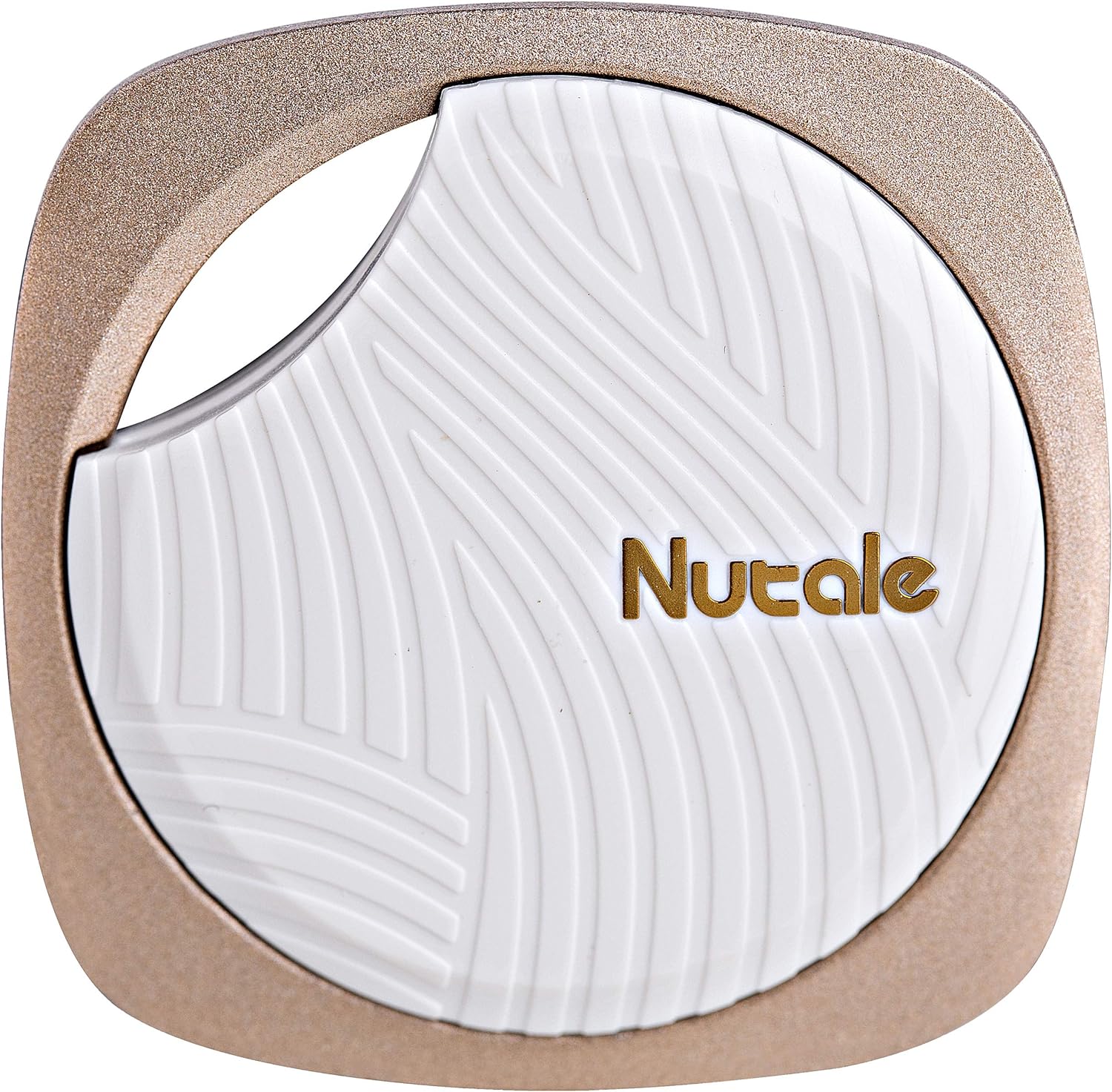 Nutale Focus Bluetooth Key Finder Smart Tracker – Kids, Pet, Dog, Car Key, Wallet Tracker with Phone App – Key Locator Tracking Device with Anti-Lost Alarm Reminder, 150 ft. Range (Gold, 1 Pack)