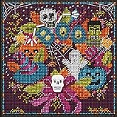 Mill Hill Halloween Fun Beaded Counted Cross Stitch Kit 2024 Buttons & Beads Autumn MH142426, Multicolor, 5.25 x 5.25 Inches