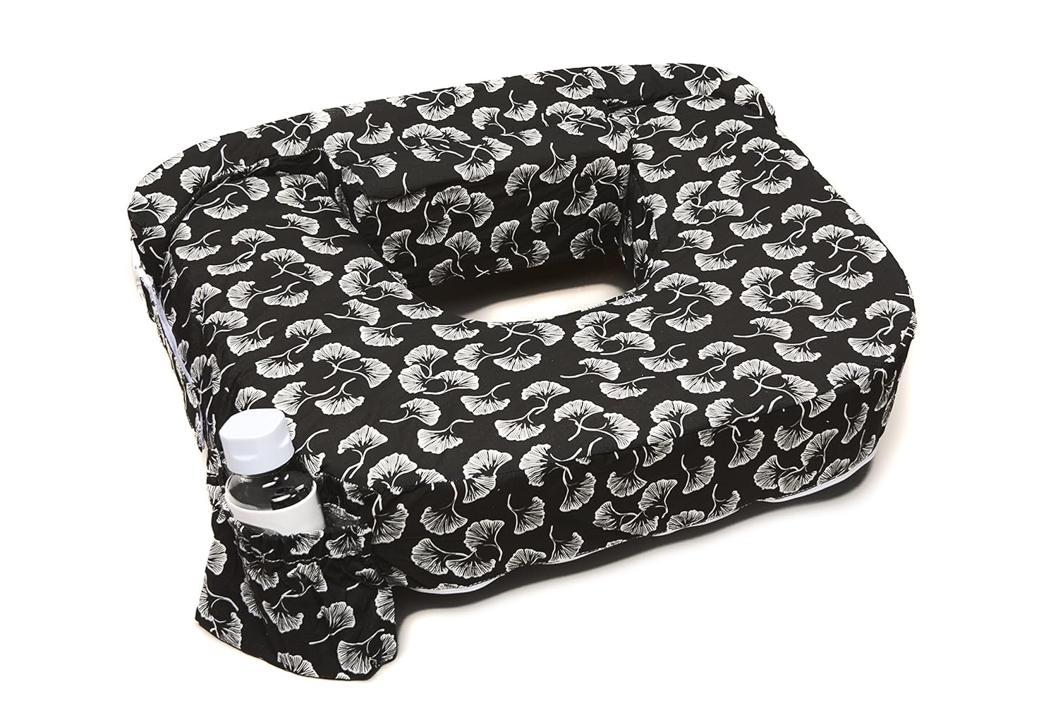 My Best Friend Twin Nursing Pillow Slipcover Flowing Fans Black