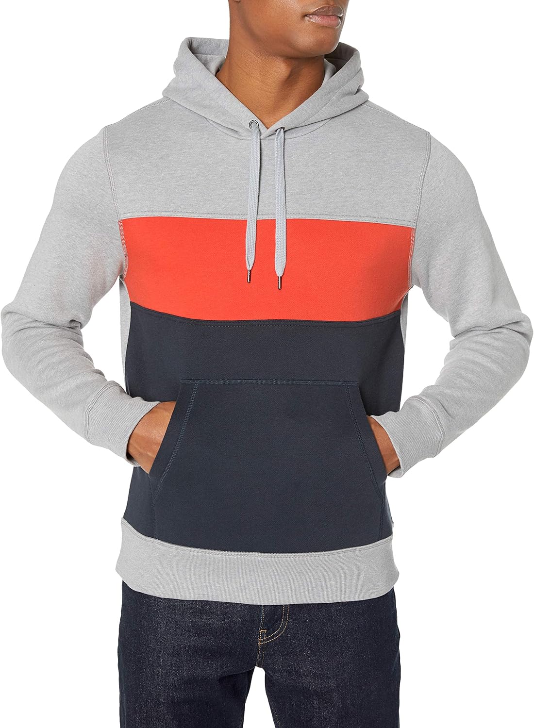  Essentials Men's Standard Hooded Fleece Sweatshirt: Clothing