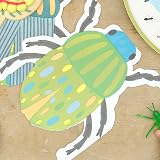 Ginger Ray Bug Napkins 8 Pack Fold Out Paper Kids Birthday Party Luncheon view 2