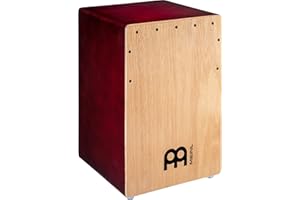 Meinl Percussion Jumbo Backbeat Bass Cajon Box Drum with Ported Sound Hole and Snares — NOT Made in China — for Acoustic Music, 2-Year Warranty (JBBCNL)