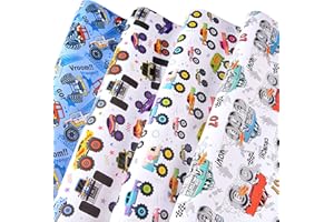 Titiweet Monster Truck Wrapping Paper for Boys Kids - Racing Wrapping Paper, 12 Sheets Car Wrapping Paper for Christmas Birthday Holiday, 20 x 28 Inches Per Sheet (Monster Truck(12 sheets))