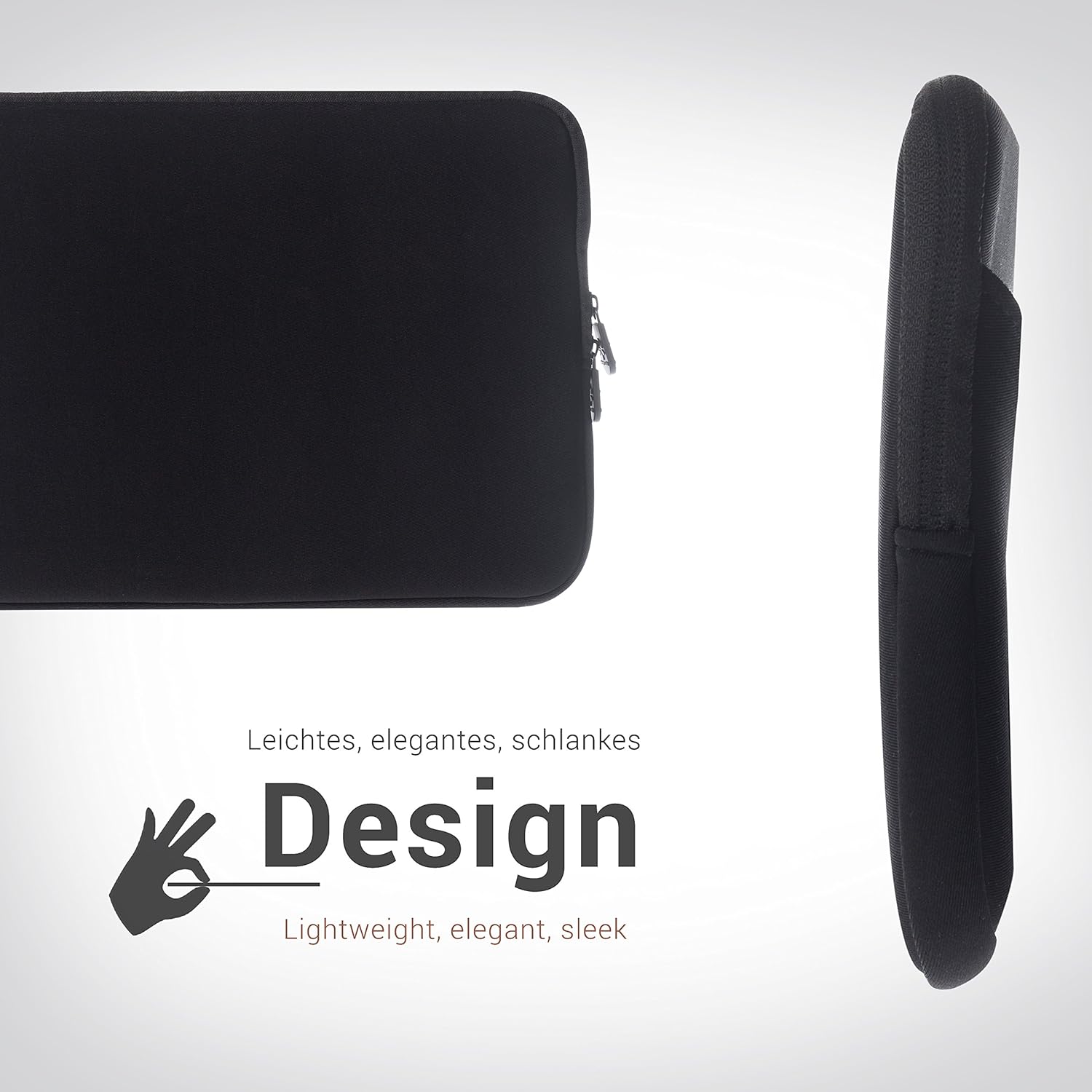 honju DarkRoom Neoprene Bag/Sleeve for 10" Tablet/Notebook/Netbook/Laptop/Ultrabook - black [Big front bag - Image 5