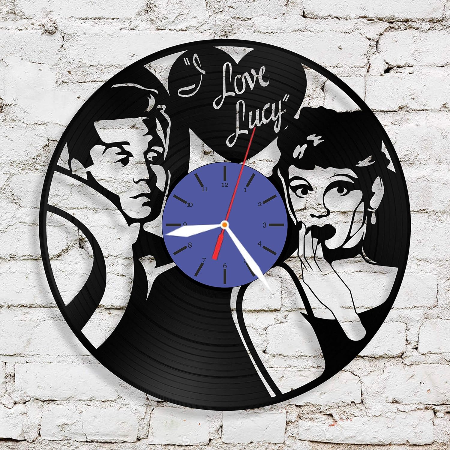 I Love Lucy Vinyl Clock Wall Clock Gift For Her Birthday Gift Christmas Gift Gift For Anyone Home Decor Art Clocks Home Dcor Eitapescacom