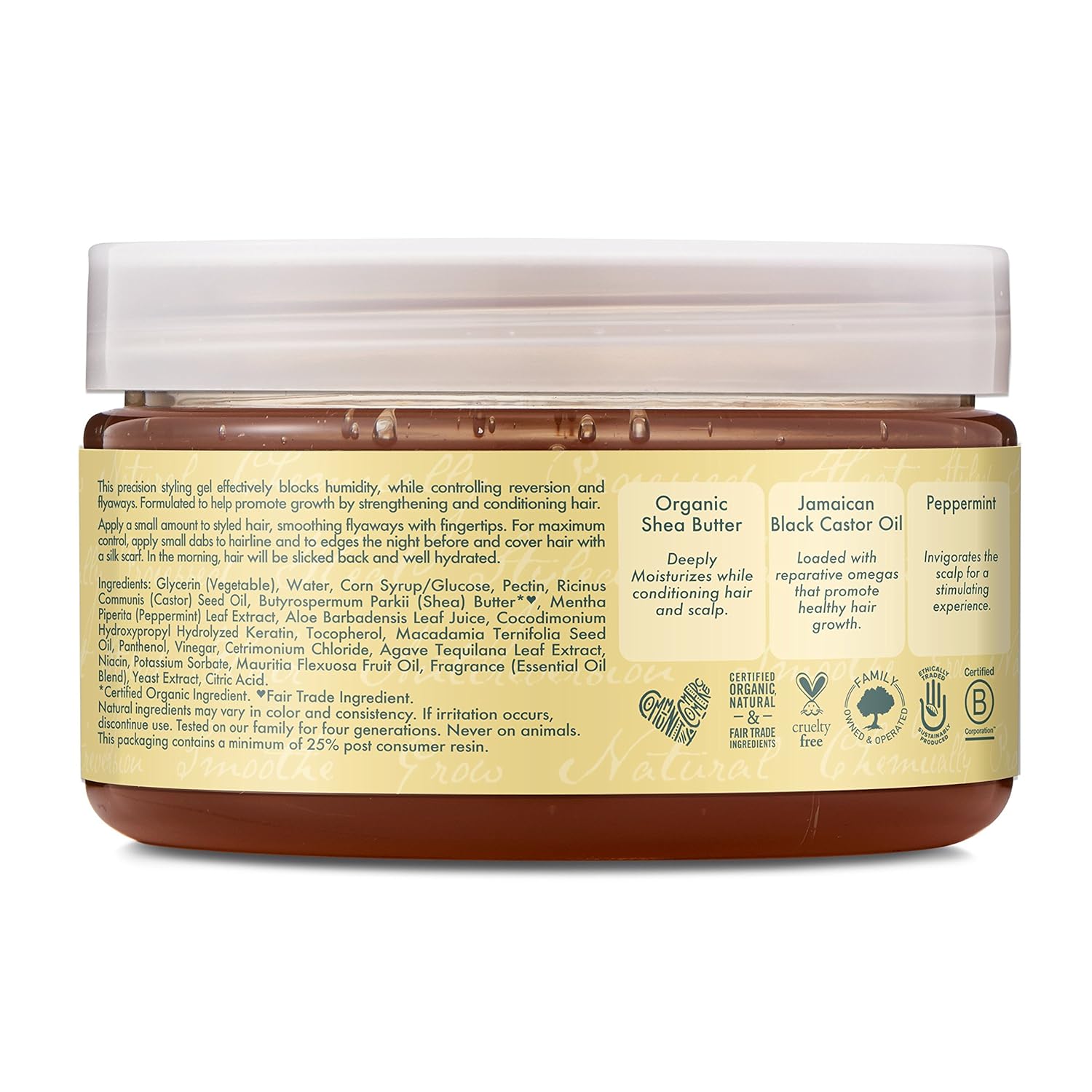 Shea Moisture Jamaican Black Castor Oil Strengthen & Restore Edge Treatment, 4 Oz, Pack of 2: Beauty