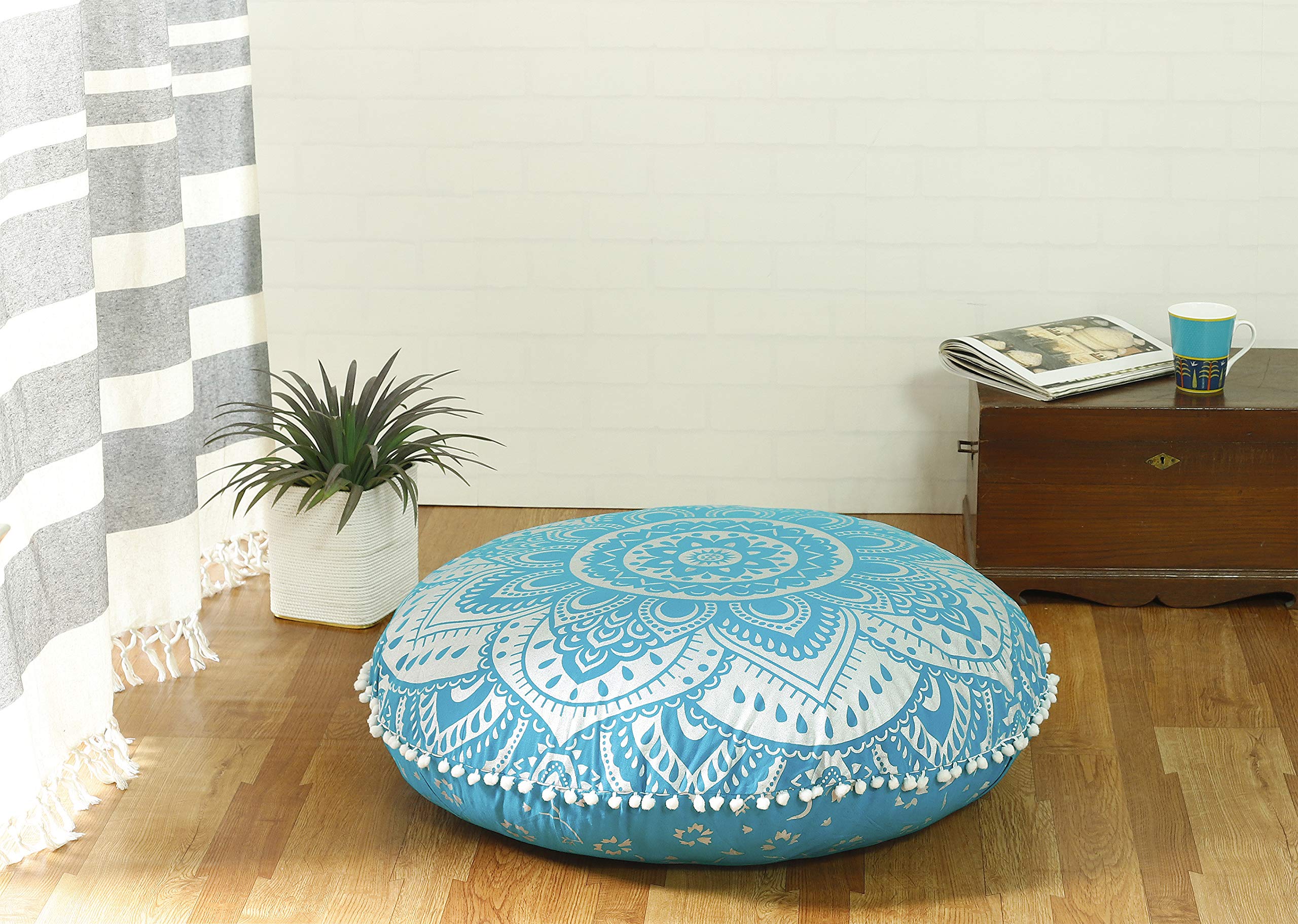 Home Decor Pillows Ball Hollowfibre Large Floor Cushion Cover Only