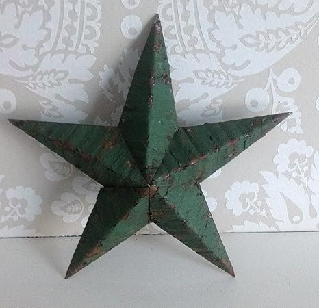 Amish Barn Star 12 Green Genuine Amish Barn Star From