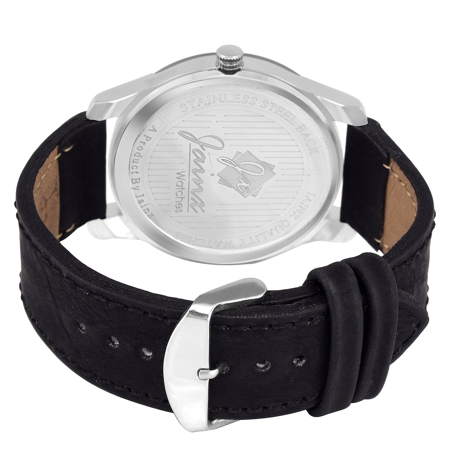 jainx black dial analog watch for men & boys - jm221