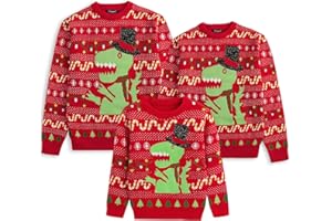 Simplee kids Ugly Christmas Sweater Family Matching Outfits for Holiday Party Knitted Pullover