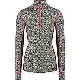 Kari Traa Rose Half Zip Women's Base Layer Top - 100% Merino Wool Fitted Long Sleeve Knit Thermal Shirt