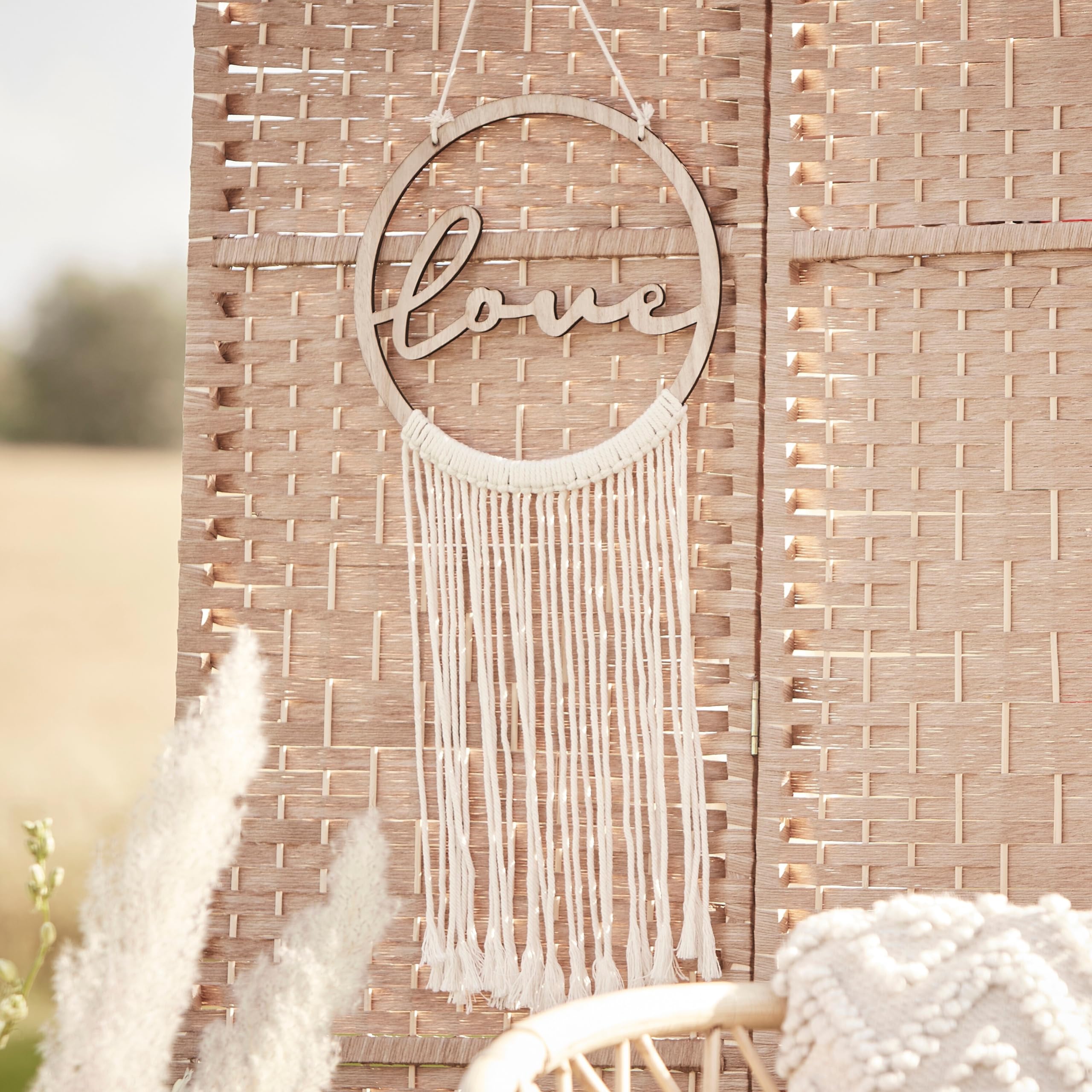 Ginger Ray Macrame Wedding Love Hoop Venue Party Decoration