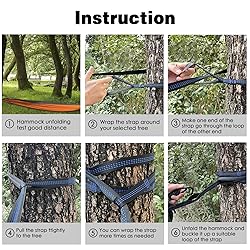 Camping Hammock, Double & Single Portable Hammocks