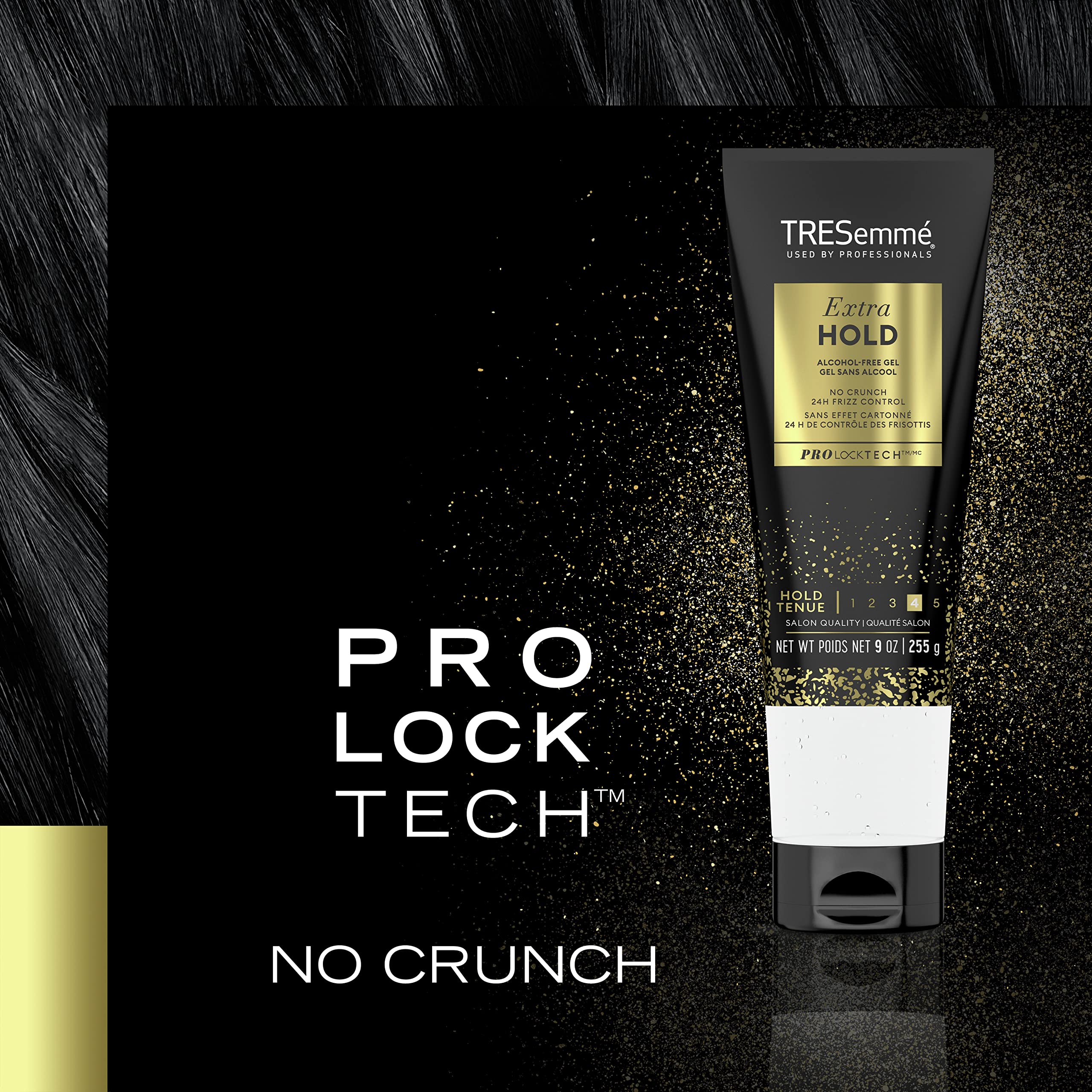 TRESemmé Extra Hold Hair Gel Alcohol-Free for 24-Hour Frizz Control and Humidity Protection 9 oz