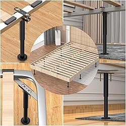 Wlrrcwdttc 4 Pcs Adjustable Height Bed Support Legs