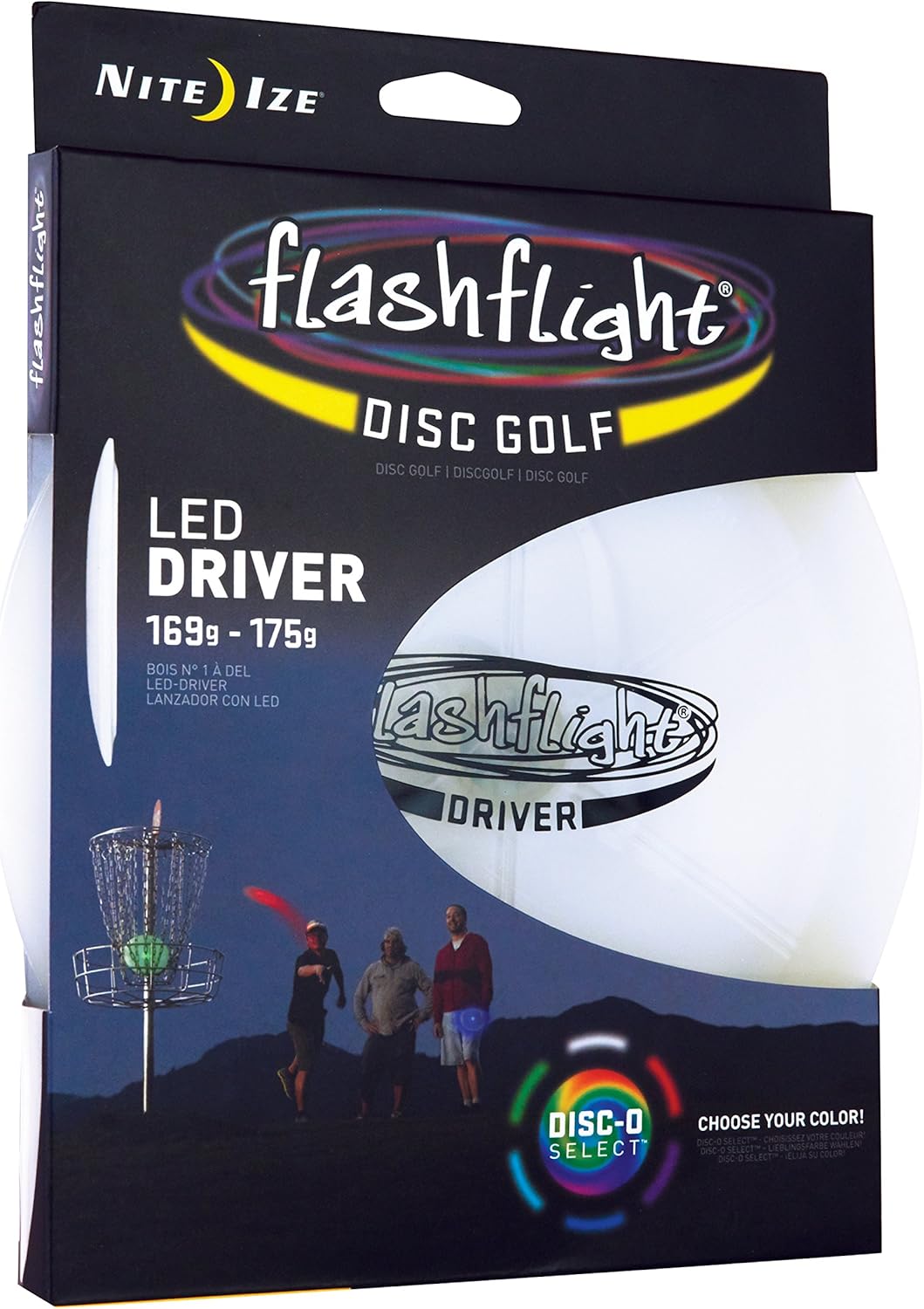 Nite Ize Flashflight LED Disc Golf Discs, Light Up The