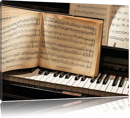 Instyleart Dark Musique Piano Piano Agrandi Image De Toile Imprimer Brancard Dessins Affiches Enorme Encadree Image Murale Peinture Peinture A L Huile Une Affiche Format 1x80 Cm Amazon Fr Cuisine Maison