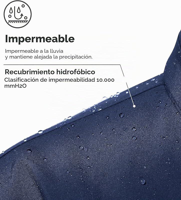 Casacos de Polar Grossos de Homem Parka de Neve Azul-Marinho S