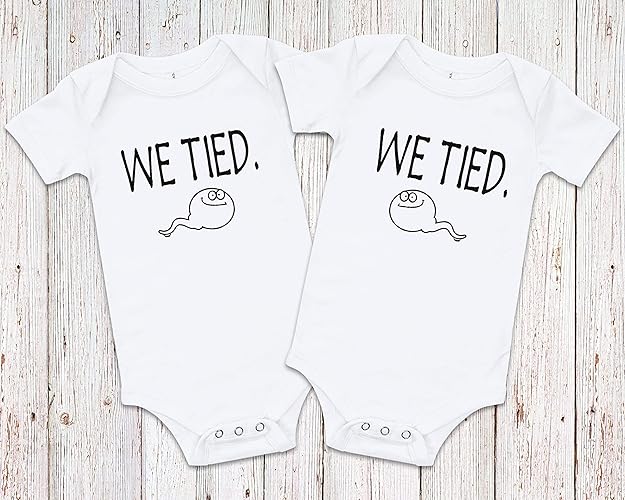 funny twin onesies