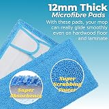 Zeltauto Reusable Mop Pads for Flash Speed Mop 4 Pack Microfibre view 2