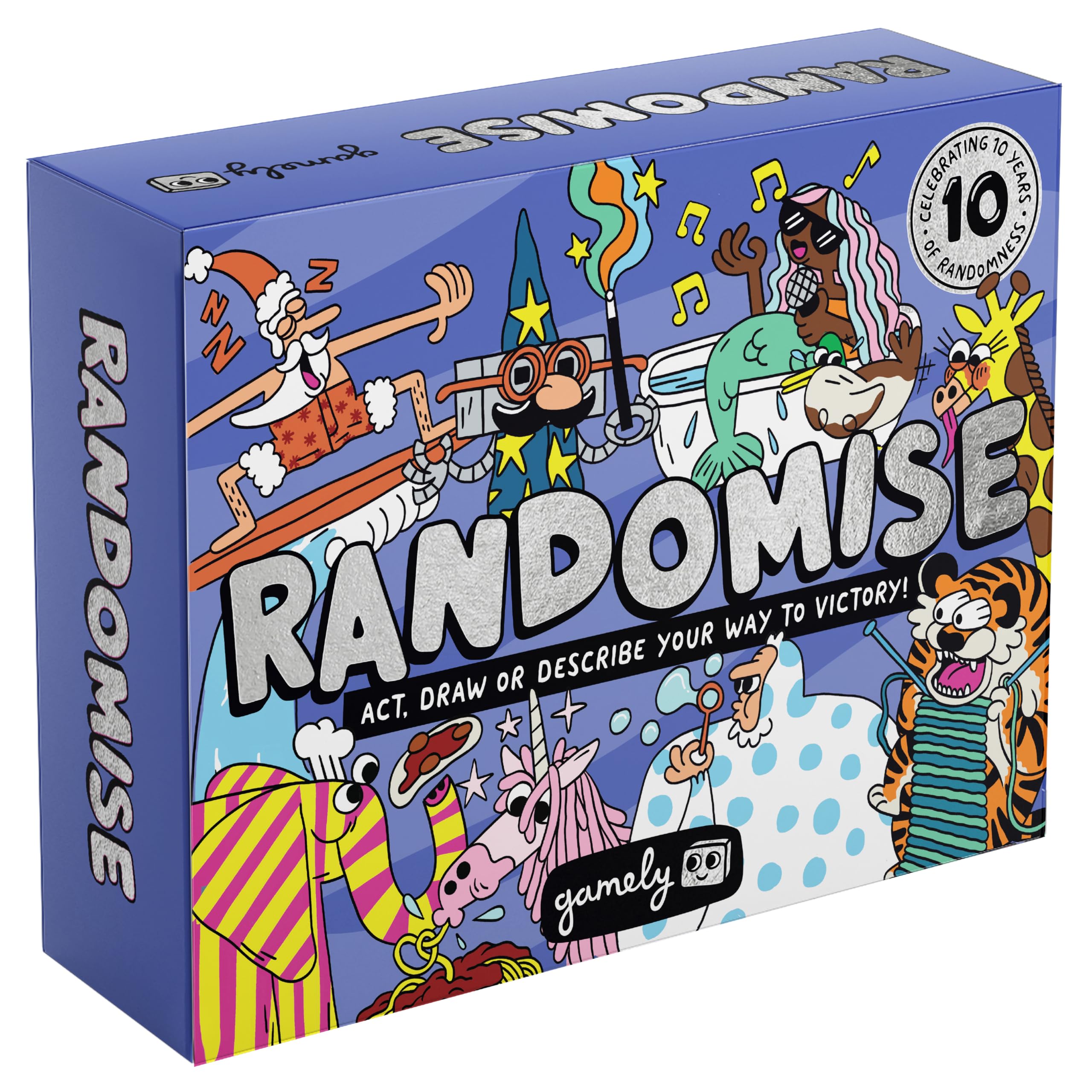 Randomise | The hilarious pocketsize party game of acting, drawing and describing for families, adults & kids