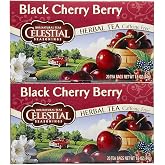 Celestial Seasonings Black Cherry Berry Tea Bags, 20 Count (Pack of 2)