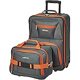 Rockland Fashion Softside Upright Luggage Set, Charcoal, 2-Piece (14/19)