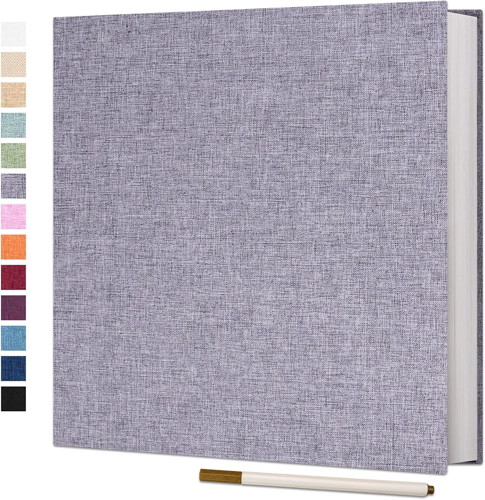 Vienrose Large Photo Album Self Adhesive 4x6 8x10 40 Pages Linen Cover