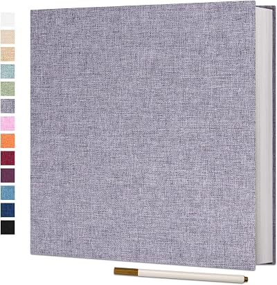 Vienrose Large Photo Album Self Adhesive 4x6 8x10 40 Pages Linen Cover