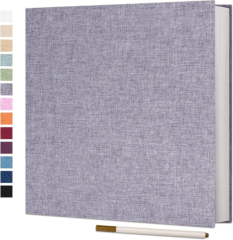 Vienrose Large Photo Album Self Adhesive 4x6 8x10 40 Pages Linen Cover