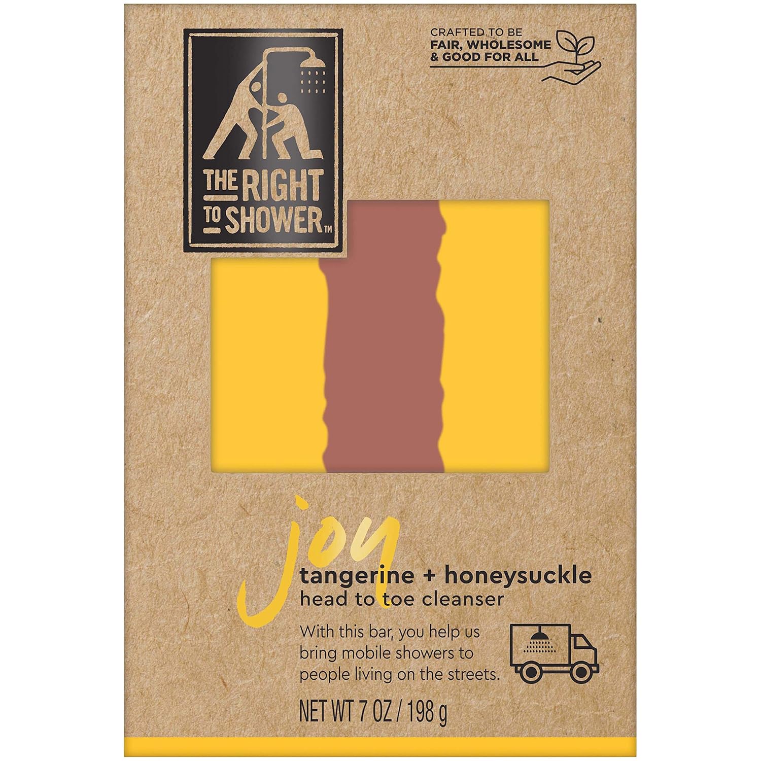 The Right To Shower Bar Soap, Joy, 7 oz, Pack of 3 : Beauty