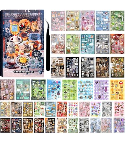 Kpop Deco Stickers 12 Sheets Korean Kpop Stickers - Colorful Deco ...