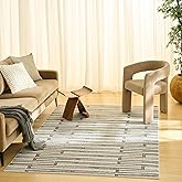 Nourison Home Nordic Ivory Grey 5' x 7' Area Rug - Easy Clean, Non Shedding, Bed Room, Living Room, Dining Room, Kitchen (5' 