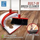 TDBS The Dustpan and Brush Store Long Handled Dustpan Set White Red view 4