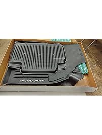 Genuine Toyota All-Weather Floor Liner Set PT908-48165-02. Black 3 Piece Set. 2016-2017 Highlander & Highlander Hybrid.