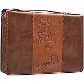 Christian Art Gifts Gospel Two-Tone Bible/Book Cover - John 3:16 (Large)