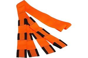Forearm Forklift 2-Person Lifting and Moving Straps; Lift, Move and Carry Furniture, Appliances, Mattresses or Any Item up to 800 lbs. Safely and Easily Like a Pro, Made in USA, Orange