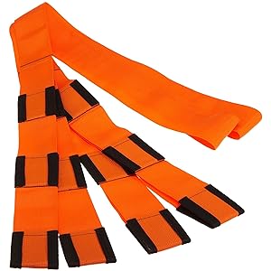 Forearm Forklift Lifting and Moving Straps for Furniture, Appliances, Mattresses or Heavy Objects up to 800 Pounds 2-Person, Made in USA, Orange, Model L74995