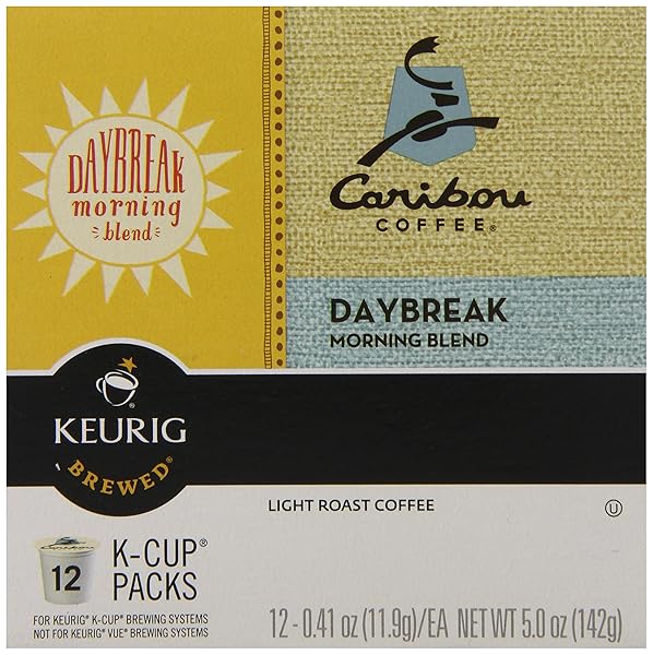 CARIBOU COFFEE, DAYBREAK MORNING BLEND K-CUPS FOR KEURIG K-CUP BREWERS, 12-COUN