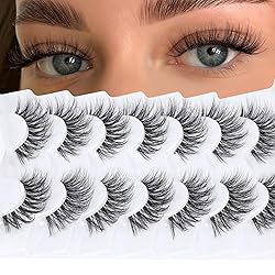 Wispy Lashes Natural Look False Eyelashes Mink