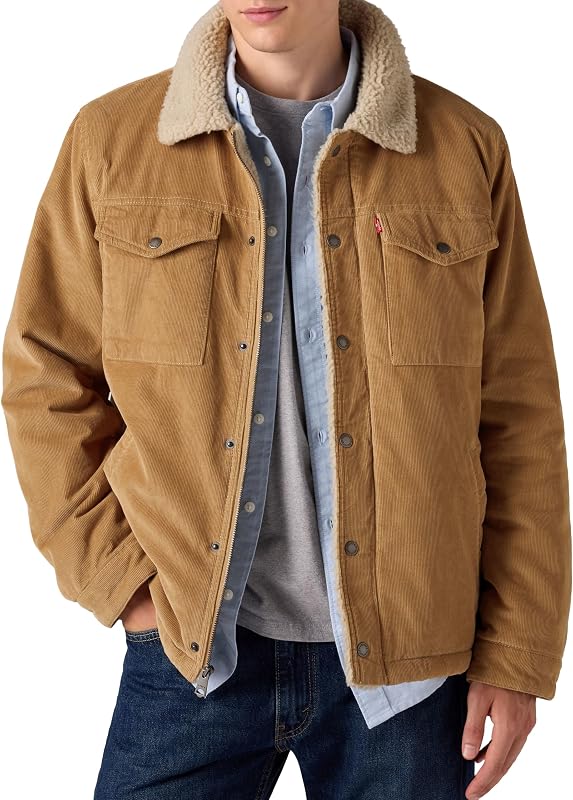CORDUROY 2 PKT DEPOT JACKET, TAN, M