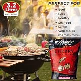 Woodabrix Cherry Wood Chips 800g for Charcoal Gas BBQ Smoker 100% Natural view 4