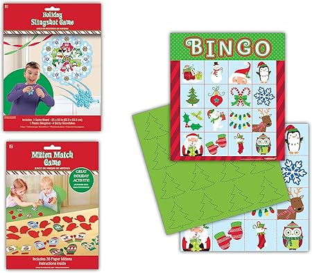 Amazon 子供用クリスマスパーティーゲーム クリスマスビンゴ ミトンマッチ ホリデースリングショットゲーム おもちゃ おもちゃ Amazon 子供用クリスマスパーティーゲーム クリスマスビンゴ ミトンマッチ ホリデースリングショットゲーム おもちゃ おもちゃ