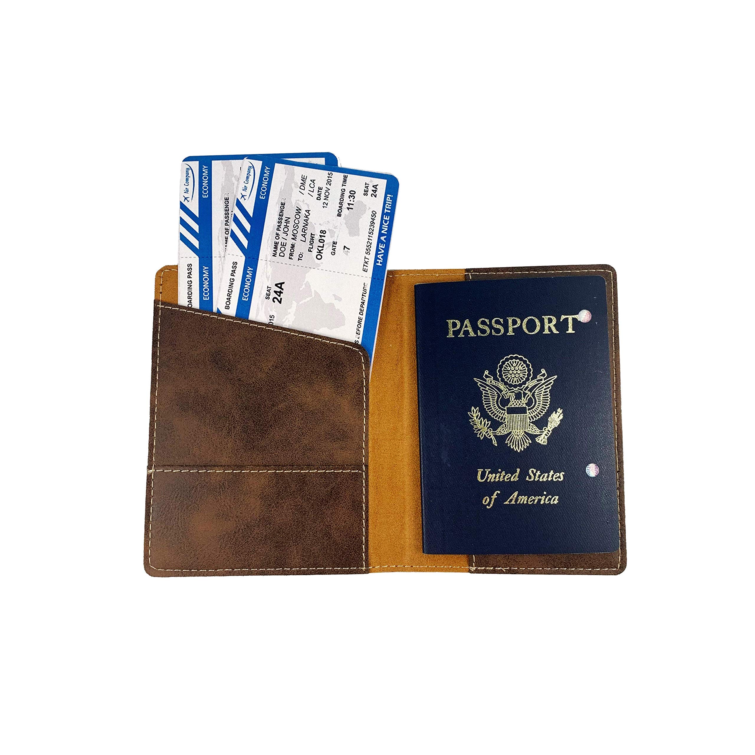 Duffey Irish Coat of Arms Leather Passport Wallet - Image 4