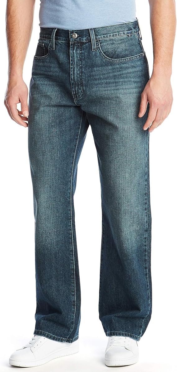 Nautica Men's Loose Fit 5 Pocket Jean Pant at Amazon Men’s Clothing store