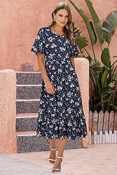 STYLEWORD Women's 2025 Summer Casual Short Sleeve