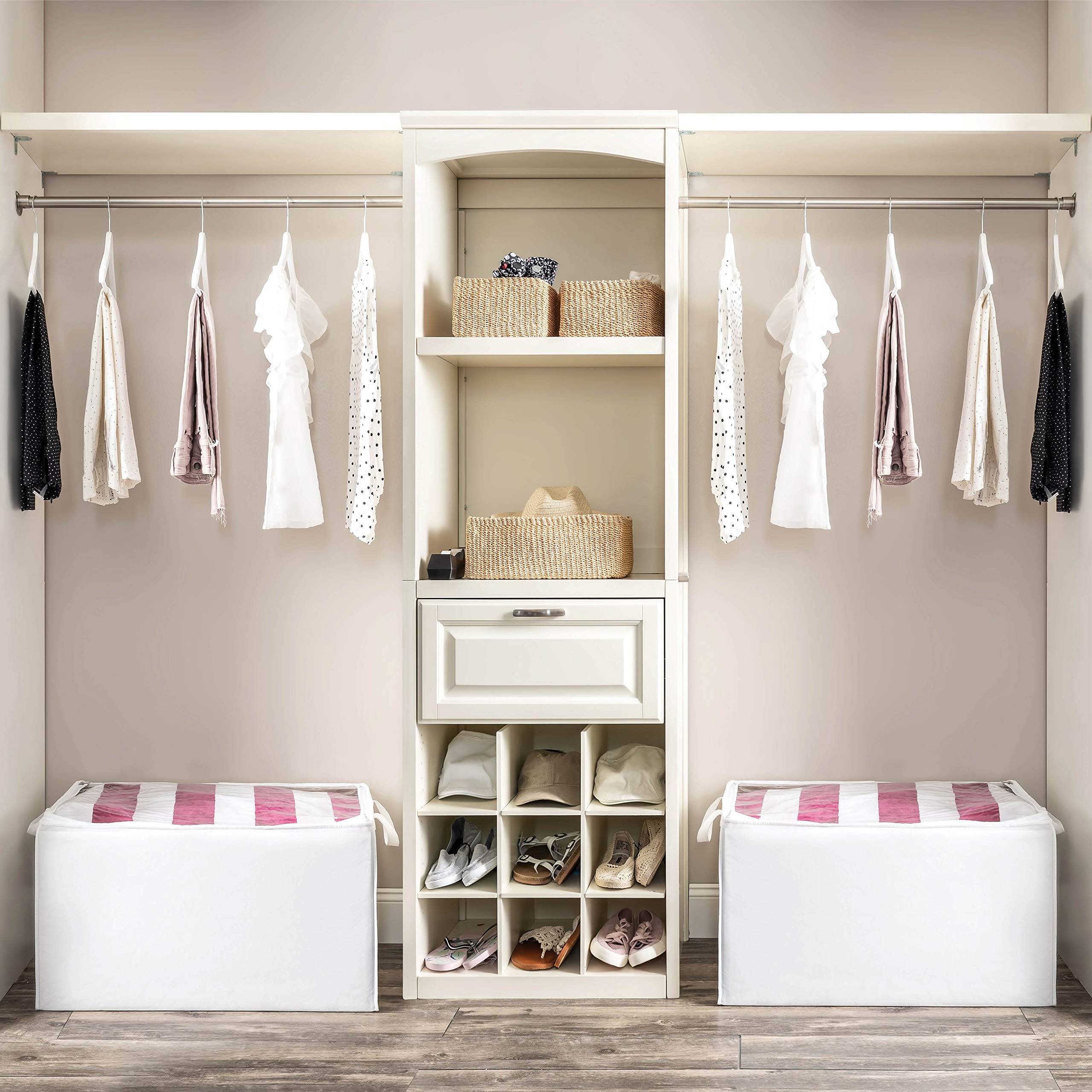 ZOBER Jumbo Blanket, Storage Bags with Zipper, Comforter Underbed