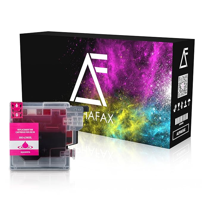 Alphafax Tintenpatrone kompatibel für Brother LC985 kompatibel für Brother DCP-J125, DCP-J140W, DCP-J315W, DCP-J515W, MFC-J22