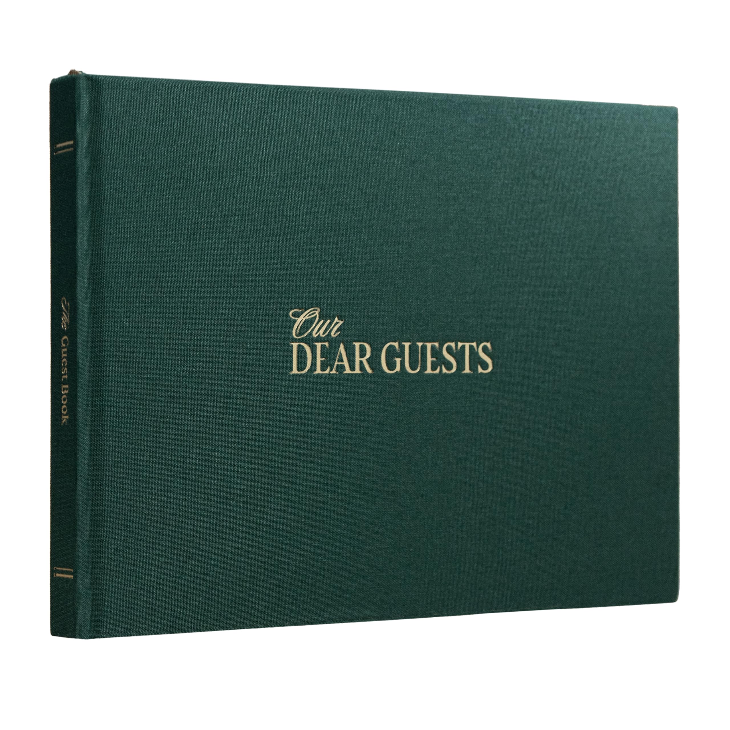Photo 1 of Kunitsa Co. Wedding Guest Book - Blank Sign in Book for Special Occasions, Evergreen Cover